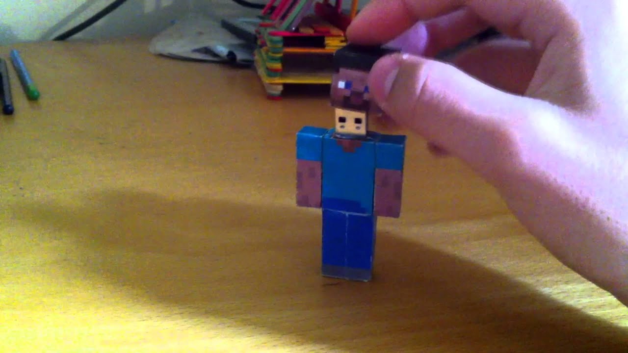 Papercraft Steve Minecraft - Papelbox