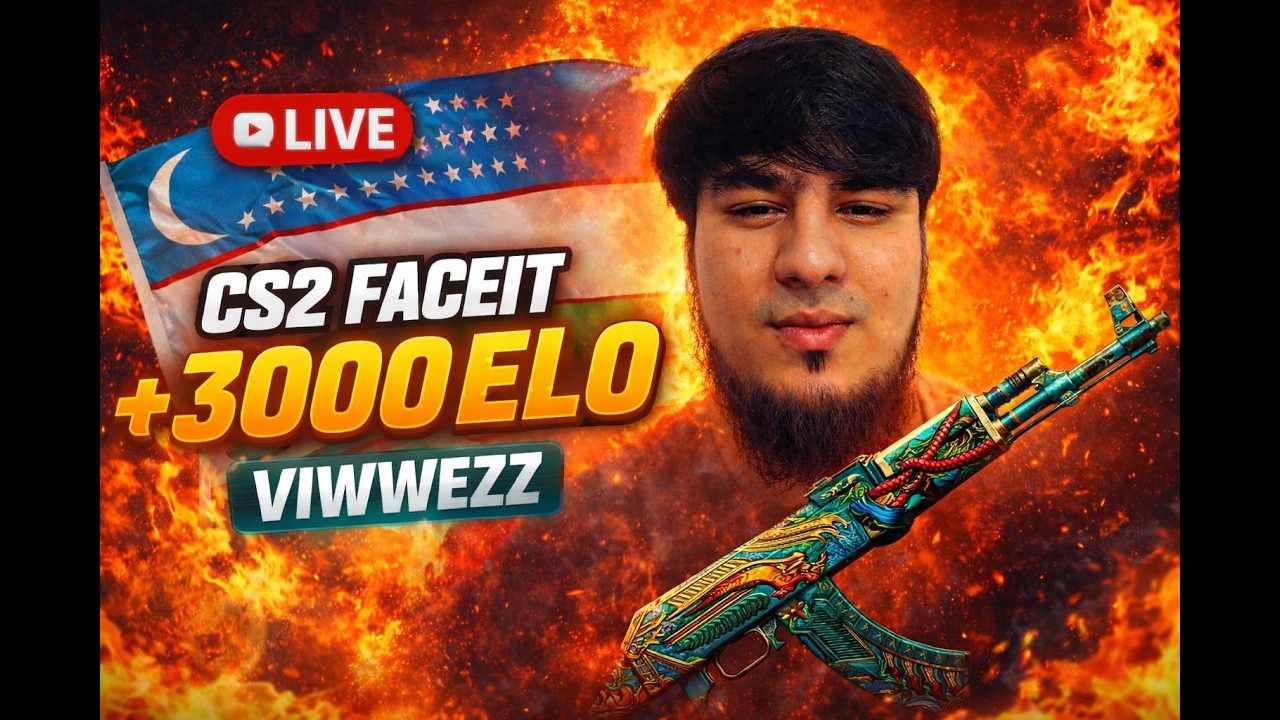 CS2 LIVE FULL STACK UZBEKLAR FACEIT GRIND 3000ELO gameplay - YouTube