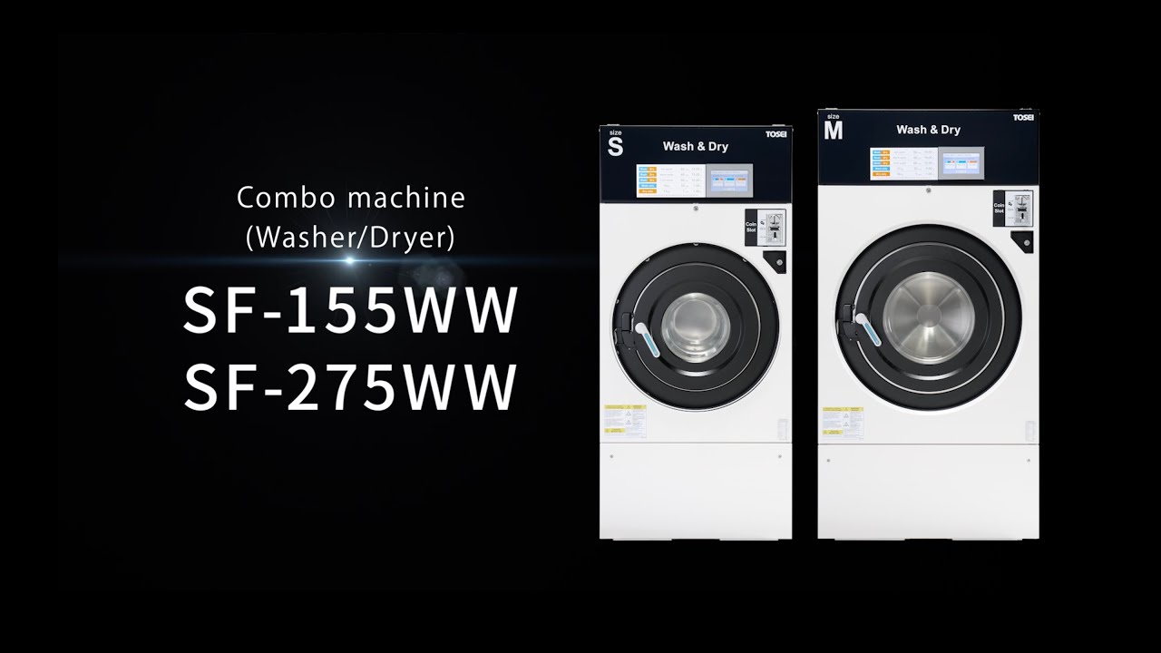 TOSEI Combo machine(Washer / Dryer) the New SF series.SF-155WW/SF