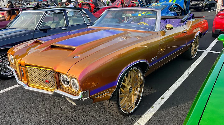 1970s 442 Cutlass Vert Outrageous Kandy on 24” Brushed Gold Forgiatos