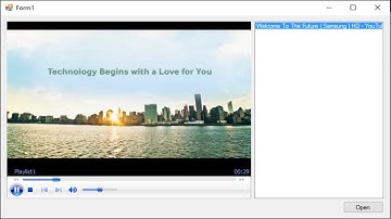 C# Tutorial -  How to make media player in C#.NET Winforms Application | FoxLearn