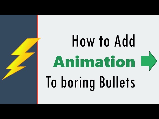 How to Animate PowerPoint Bullet Points - YouTube