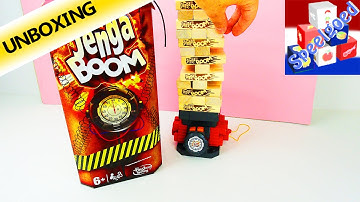 JENGA BOOM Nederlands - Wanneer ontploft de bom? Spel tegen de tijd - Unboxing
