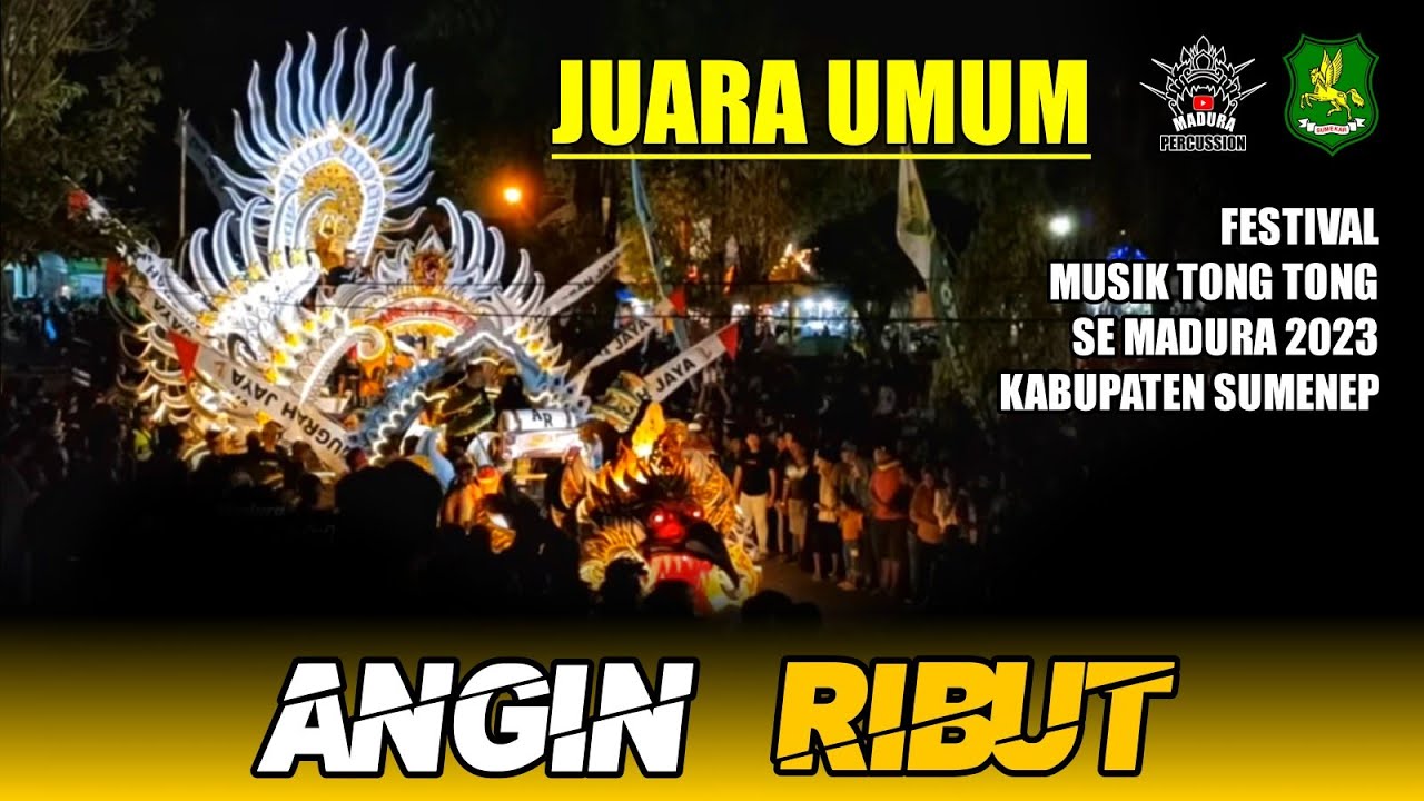 Angin Ribut Dengan Aransemen Terbaru Yang Mendapatkan Nominasi Juara Umum Festival Malam Ini