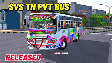 🎀🤩SVS TIGER COACH TN PVT BUS RELEASED🔥😎
