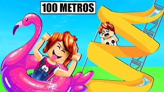 O MAIOR TOBOÁGUA DO MUNDO no ROBLOX! (Slide Into Rdite)