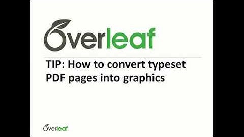 TIP: How to convert typeset PDF pages into raster image formats