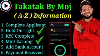 MX Takatak problem solved |Takatak by moj complete application,hold on tight, kyc complete,mint,earn screenshot 5