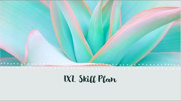 IXL Skill Plan