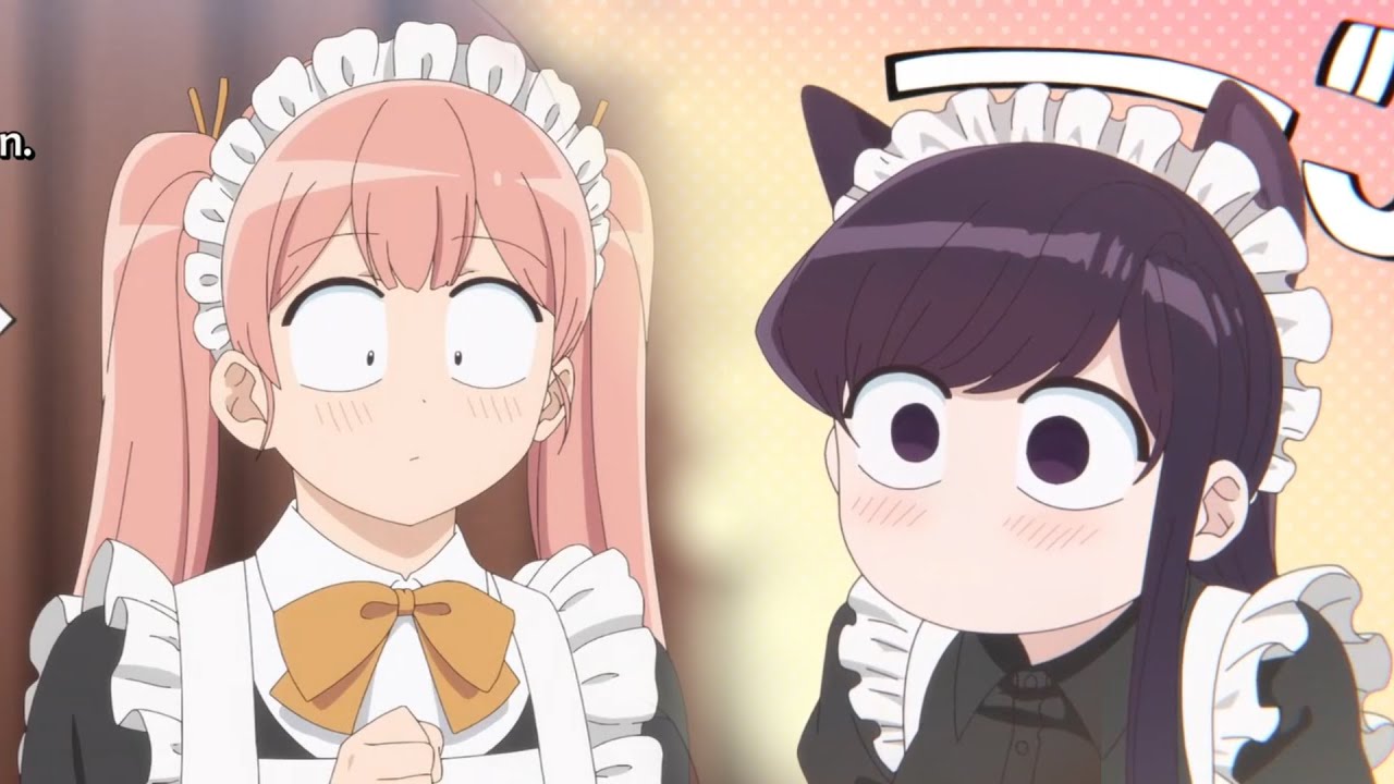Komi san is excited when see Tadano wearing a maid outfit~ Komi