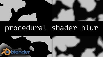 Blender Blur Procedural Textures | Shader Editor