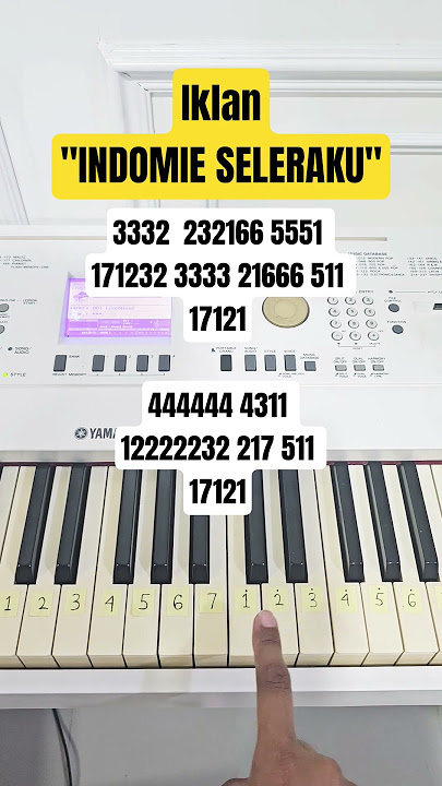 IKLAN INDOMIE SELERAKU!! #shorts #piano #tutorials #iklan #indomie