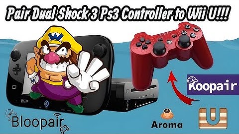 How to Pair Dual Shock 3 PS3 controller to the Wii U!