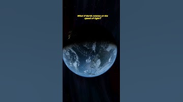 What if Earth rotates at the speed of light ? #space #earth
