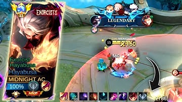 WHEN HAYABUSA ABUSE TOO MUCH MULTIPLE TRUE DAMAGE BUILD WITH THIS NEW EMBLEM!!🔥(must try) MLBB