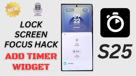 📱 Boost Focus! Put App Timers Widget on Lock Screen | Galaxy S25/S25+/Ultra Guide