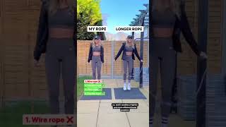 Top beginner jump rope tips 👊🏼 link to ropes in comments ⬇️ #jumprope #skipping #tips