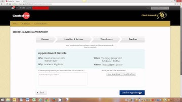 TSU & GradesFirst Software: Video for students on how to schedule advising appointments online.