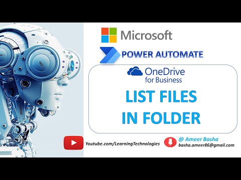 Power Automate Desktop || OneDrive for Business -  List Files in Folder