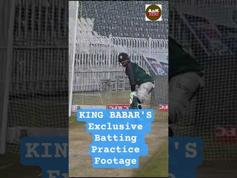 “Babar Azam Preparing for Another Century | Exclusive Batting Practice Footage”
