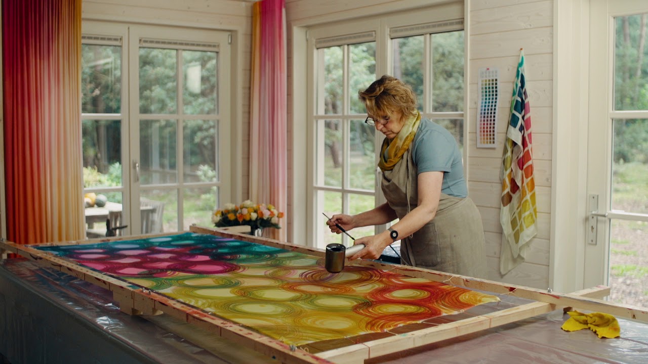 Silk painting by Ellen Bakker - Colorsofellen