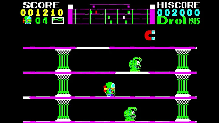 [PC88] Drolドロール Longplay - Stage 1 to 9 Completed, NEC PC-8801, 1985.