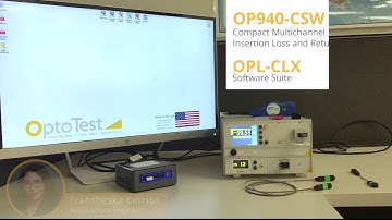 Reference and Test Insertion Loss and Return Loss using the OP940-CSW and OPL-CLX