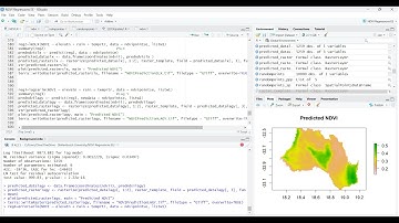 Google Earth Engine Tut119| Spatial Regression Econometrics & Prediction Rasters in R|View FromSpace