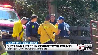 VIDEO: Burn ban lifted in Georgetown County