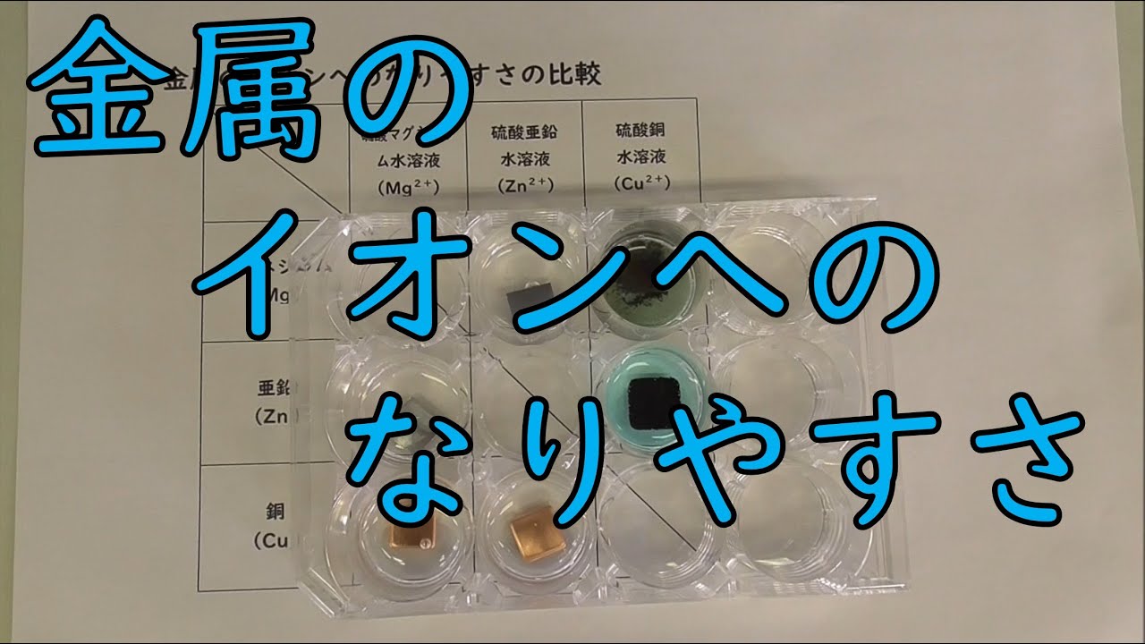 【実験】金属のイオンへのなりやすさ