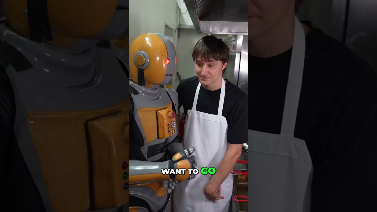 Robot Restaurant Prank: They're About to Meet God!