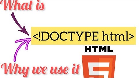 What is HTML Doctype why we use it | Telugu