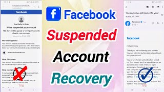 How to recover suspended facebook account | Fix you submitted an appeal 180 days | problem solved