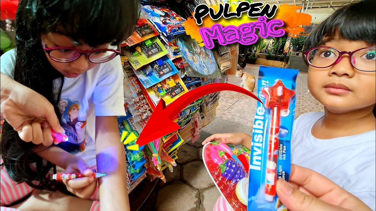 Pulpen Ajaib! | Hanum Bermain Mainan Laci Uang Kasir Kasiran & Bolpen Ajaib - Shafeea Hanum