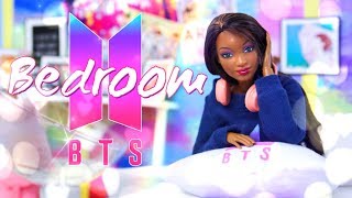 DIY - How to Make: Doll BTS Bedroom | Posters | Accessories | Bed | Desk & more