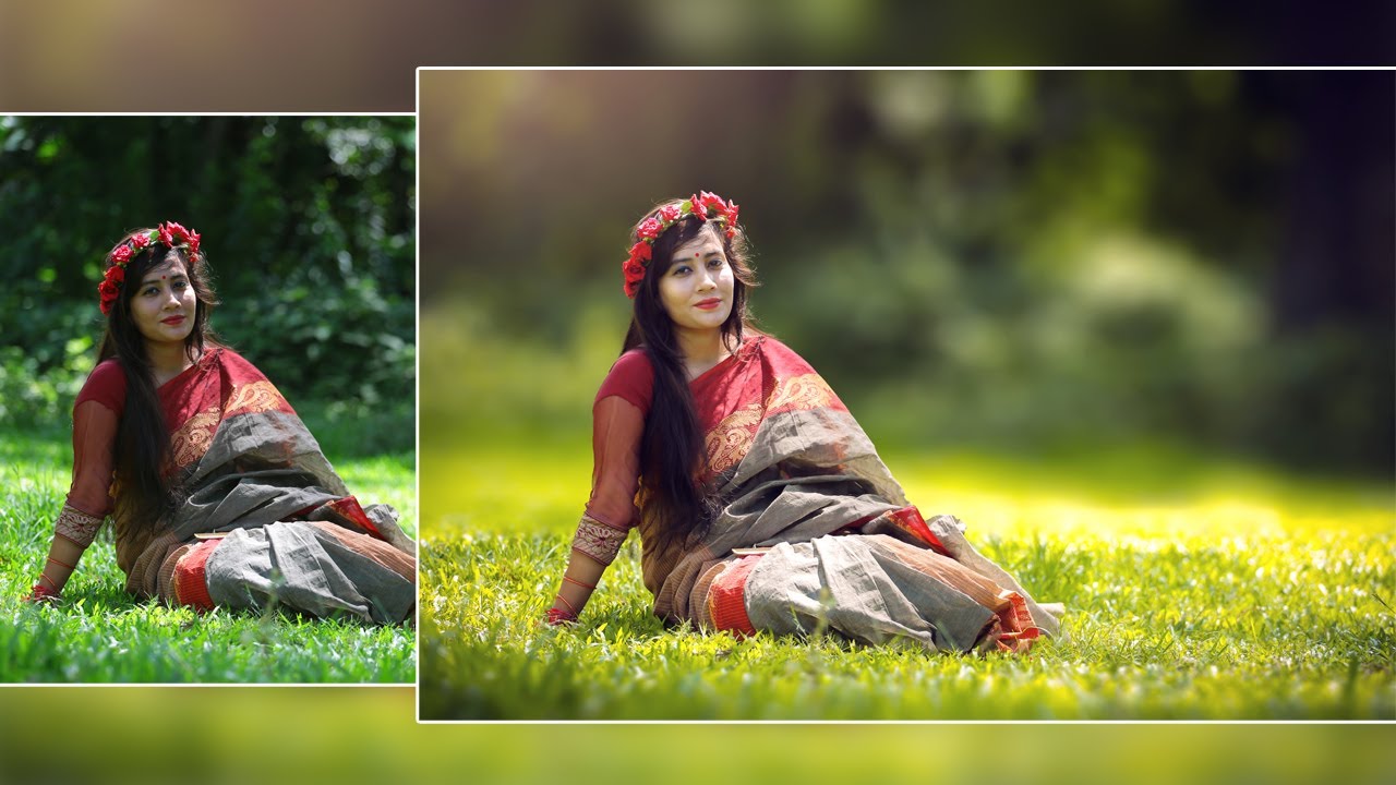 Tutorial How To Edit Outdoor Portrait ( Blur