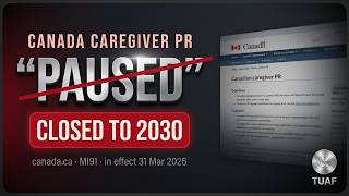 Why Canada Closed Caregiver PR Until 2030