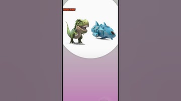 t-rex + spaceship 🚀 | Animash animals fusion game  #Experiment #animash #shorts