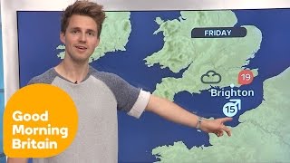 Marcus Butler Presents The Weather On GMB | Good Morning Britain screenshot 2