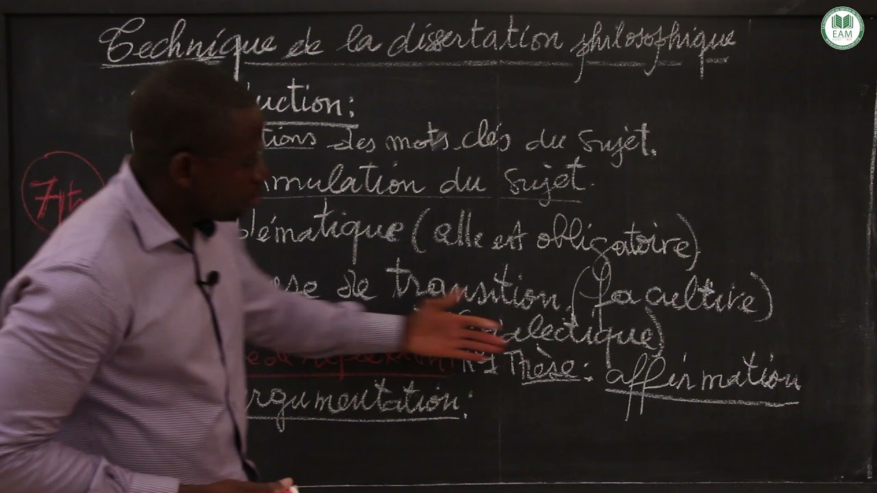 Cours - Terminale - Philosophie : Technique de dissertation/ Développement/ Mr Doumbia