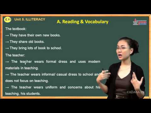Video Bài giảng Anh văn lớp 11 - Unit 5. Illiteracy -... - youtube