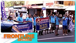 Grupong MANIBELA, tuloy pa rin ang kilosprotesta sa harap ng jeepney phaseout I Frontline Sa Umaga