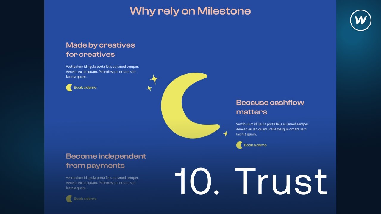 10. Advanced Webflow development tutorial: the TRUST section - YouTube