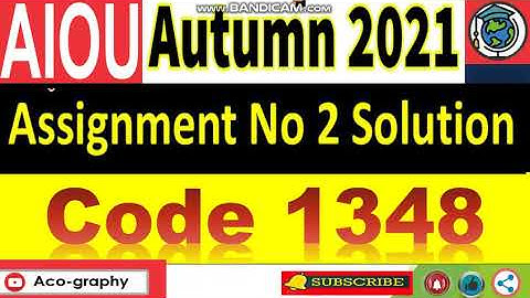 ⏩ AIOU Code 1348 Solved Assignment No.2 Autumn 2021 || Introduction to Economics || Level: FA/ I.Com