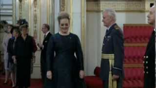 Adele at Buckingham Palace to receive MBE (December 19th, 2013)