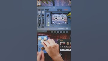 Lo-Fi Post Rock vibes w/ KORG NTS-1, ZOOM MS-70CDR, and Overdrive pedal　#Shorts