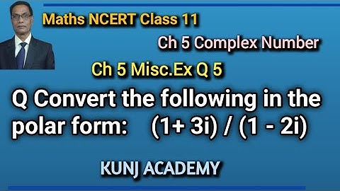 Maths Class 11 NCERT Ch 5  Complex Number Misc  Ex  Q 5