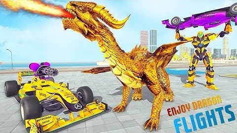 Dragon robot car transformers ^^^ War robot _ Android Gameplay