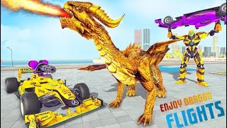 Dragon robot car transformers ^^^ War robot _ Android Gameplay screenshot 4