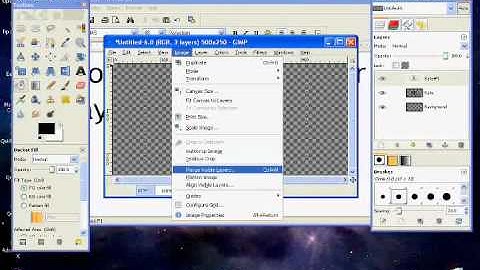 How to Make Glitter Text In GIMP
